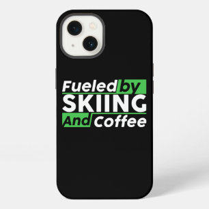 Fueled by skiing and coffee Skiing Lover iPhone 13 Case