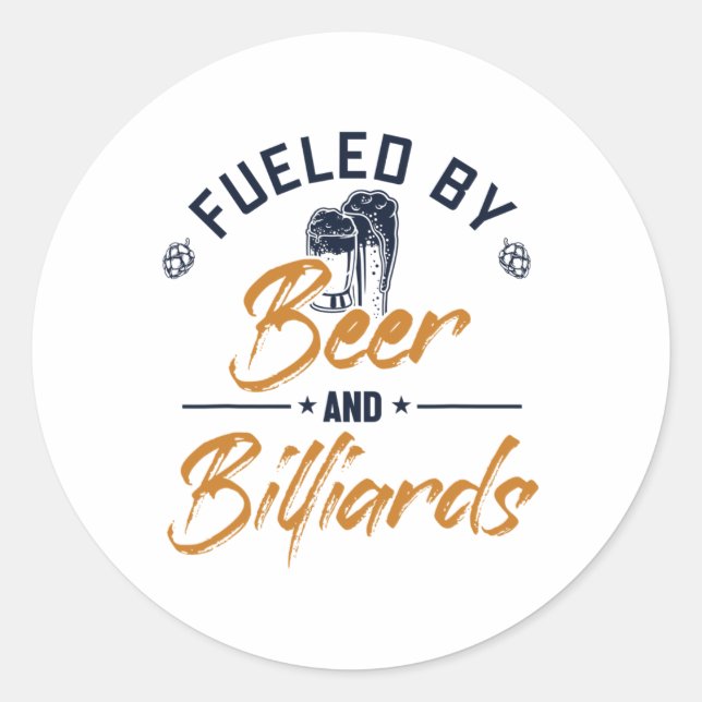 Fueled  classic round sticker (Front)