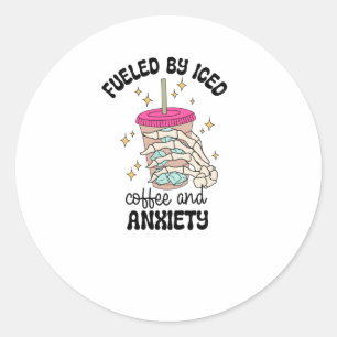 Fueled  classic round sticker