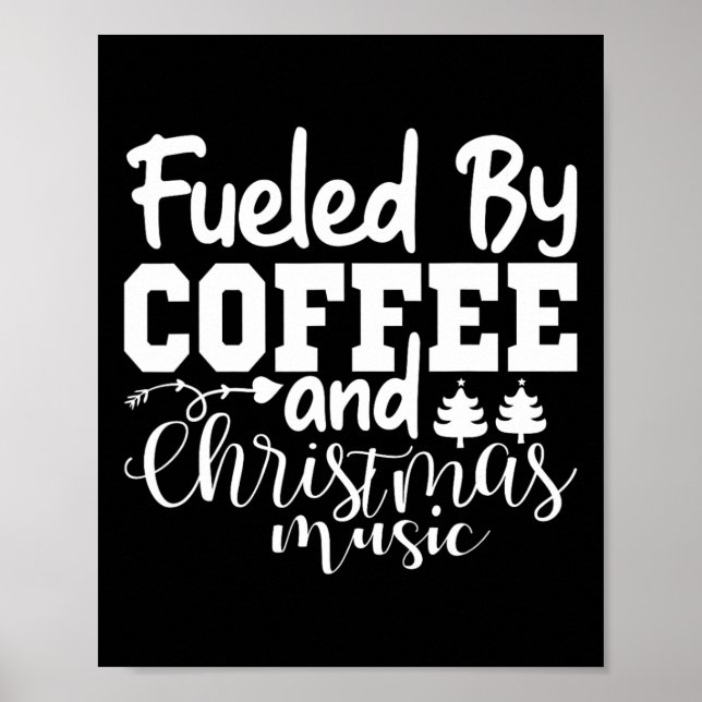 Fueled Elf Xmas Matching Christmas Family Pajama  Poster (Front)