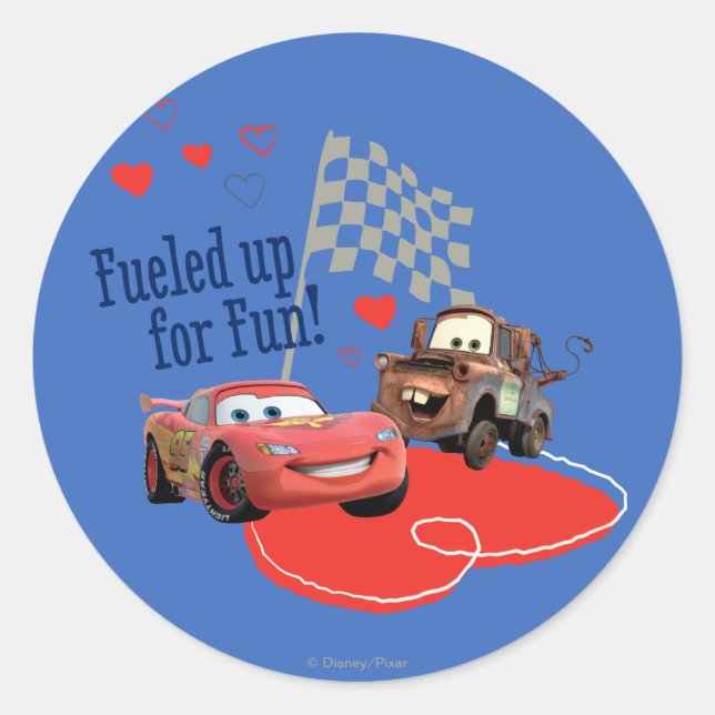 Fueled up for Fun! Classic Round Sticker (Front)