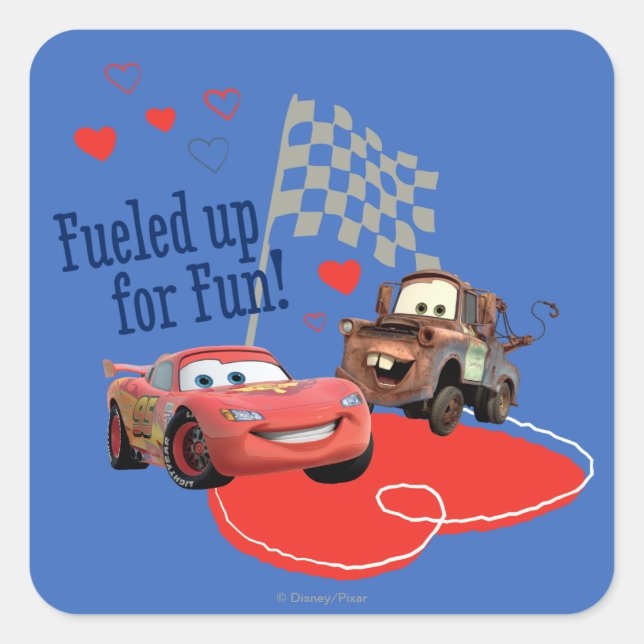 Fueled up for Fun! Square Sticker (Front)