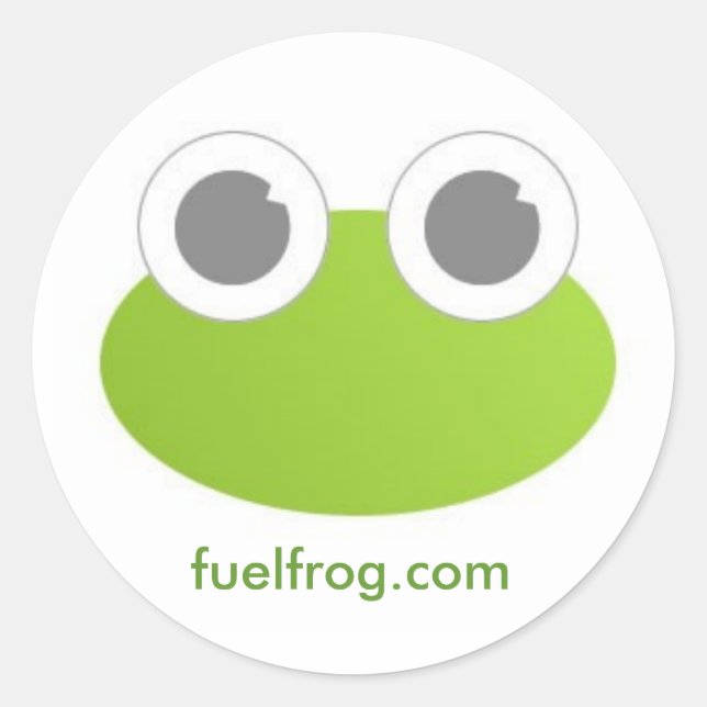 FuelFrog Round Sticker (Front)
