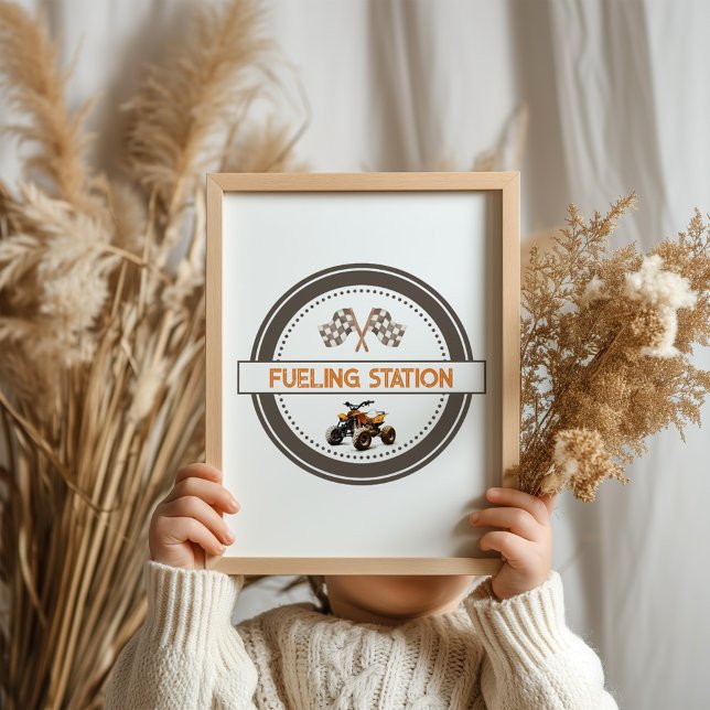 Fueling Station 4 Wheeler Birthday Sign (Creator Uploaded)