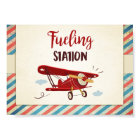 Fueling station Sign Airplane Drinks fuel Table