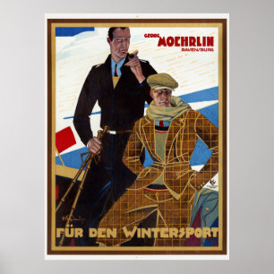 Fuer den Wintersport Germany Vintage Poster 1927