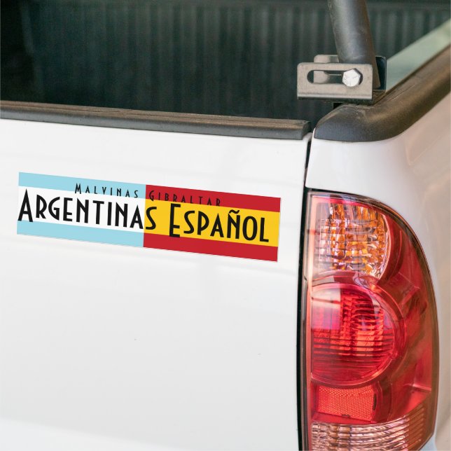 Fuera piratas Ingleses! Bumper Sticker (On Truck)