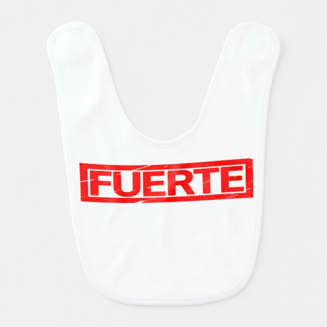Fuerte Stamp Baby Bib (Front)
