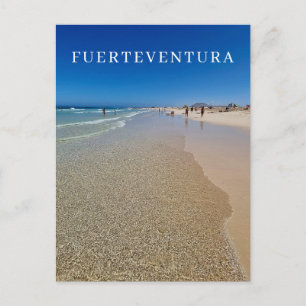 Fuerteventura beach view postcard