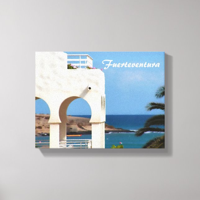 Fuerteventura Card Canvas Print (Front)
