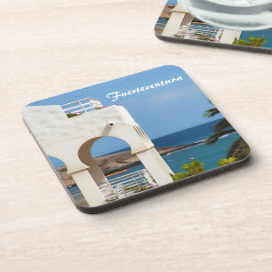 Fuerteventura Coastal Travel Art Beverage Coaster