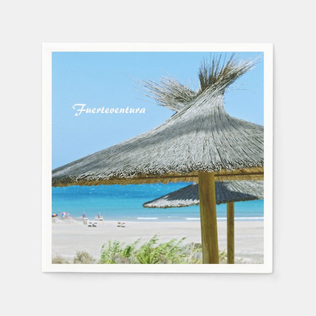 Fuerteventura Cork Coaster Napkins (Front)
