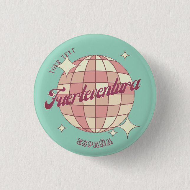 Fuerteventura España spain accessory gift  Button (Front)