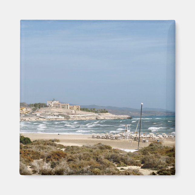 Fuerteventura Sandy Coast and Ocean Waves Magnet