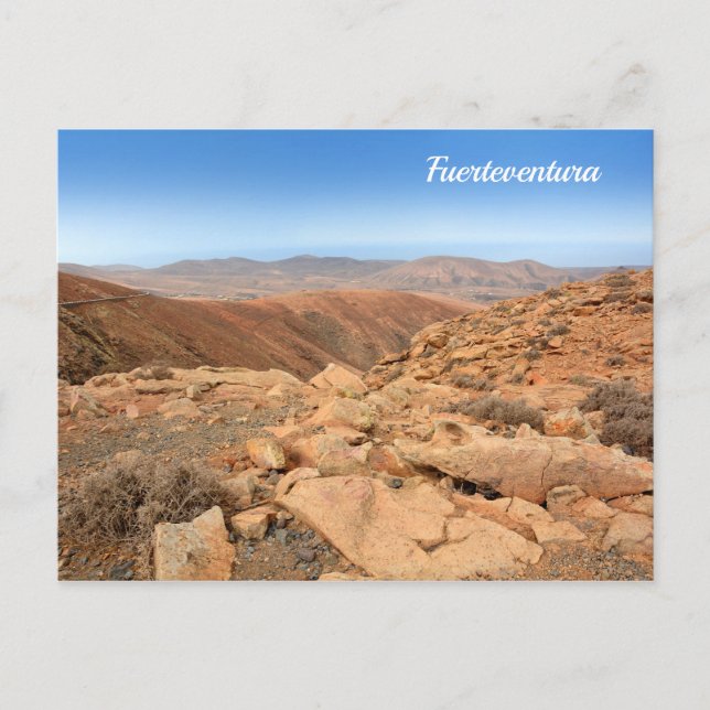 Fuerteventura mountains postcard (Front)