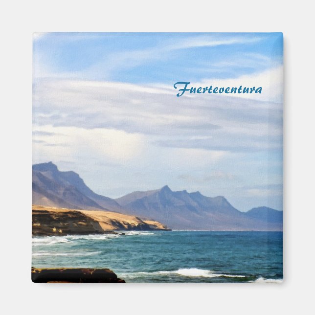 Fuerteventura Atlantic Ocean and Mountain Coast Magnet