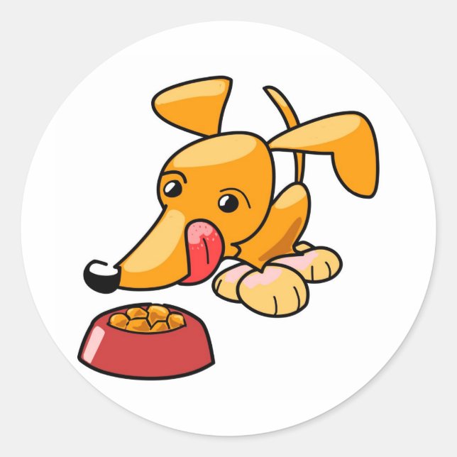 Fuffy Classic Round Sticker (Front)