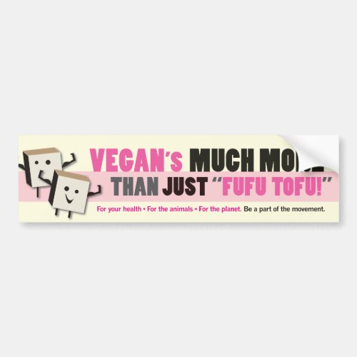 FuFu Tofu Bumper Sticker