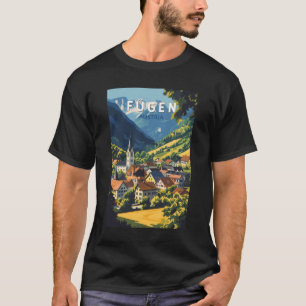 Fugen Austria Illustration Travel Art Vintage T-Shirt