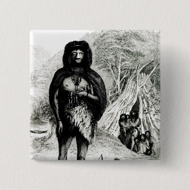 Fugian Man Button (Front)