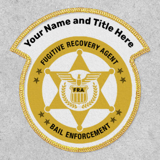 FUGITIVE RECOVERY AGENT AND BAIL ENFORCEMENT  PATCH