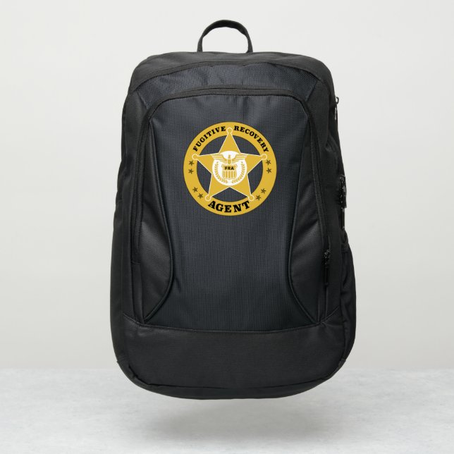 FUGITIVE RECOVERY AGENT BADGE backpack (Front)