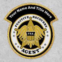 FUGITIVE RECOVERY AGENT BADGE PATCH