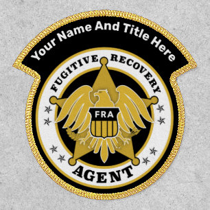 FUGITIVE RECOVERY AGENT BADGE PATCH