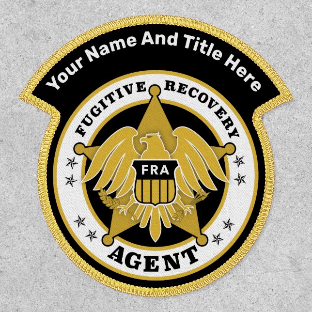 FUGITIVE RECOVERY AGENT BADGE PATCH (Front)