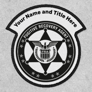 FUGITIVE RECOVERY AGENT BADGE PATCH