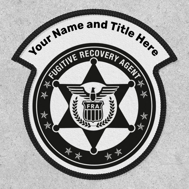 FUGITIVE RECOVERY AGENT BADGE PATCH (Front)