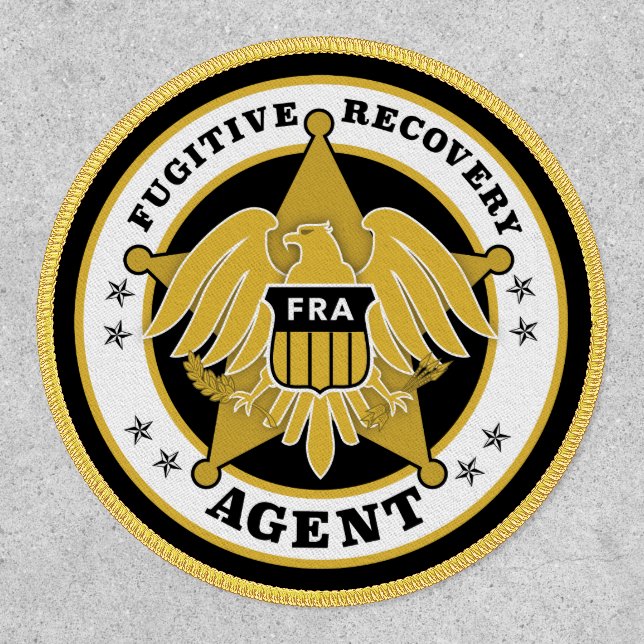 FUGITIVE RECOVERY AGENT BADGE PATCH (Front)