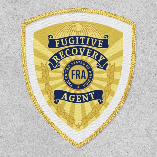 FUGITIVE RECOVERY AGENT BADGE PATCH (Front)