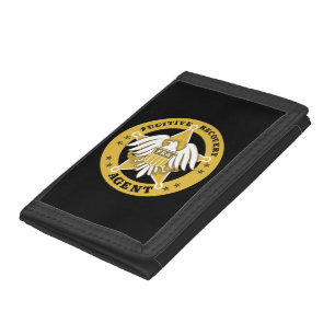 FUGITIVE RECOVERY AGENT BADGE TRI-FOLD WALLET