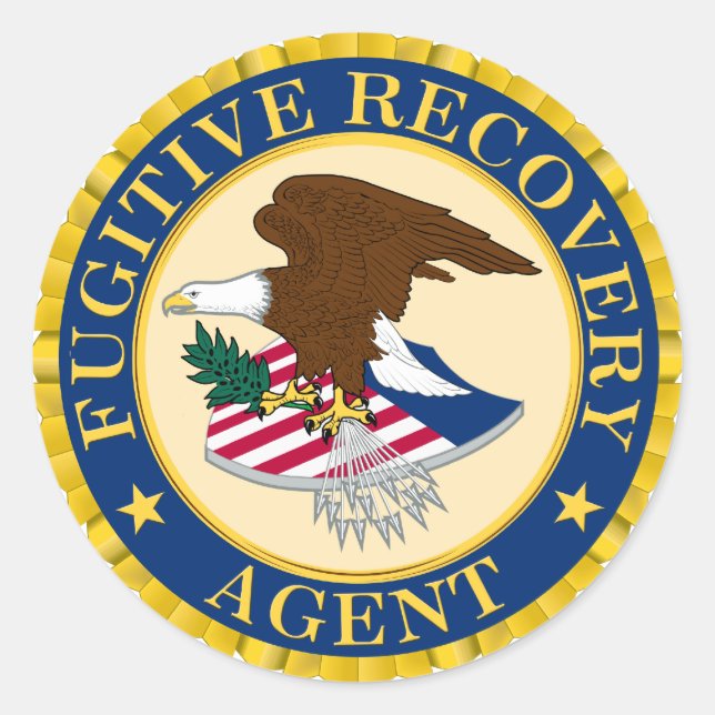 Fugitive Recovery Agent Classic Round Sticker (Front)