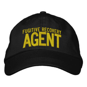 FUGITIVE RECOVERY AGENT EMBROIDERED BASEBALL CAP