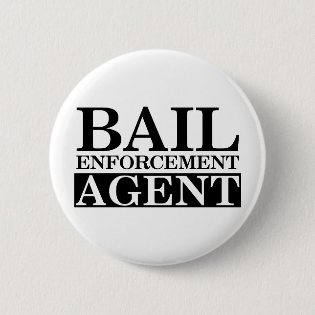 Fugitive Recovery Agent Pinback Button (Front)