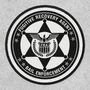 FUGITIVE RECOVERY & BAIL ENFORCEMENT BADGE PATCH