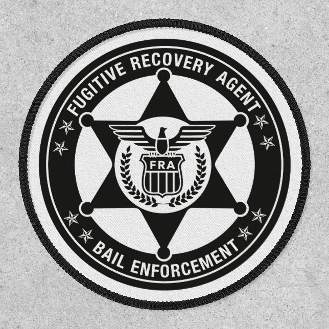 FUGITIVE RECOVERY & BAIL ENFORCEMENT BADGE PATCH (Front)