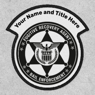 FUGITIVE RECOVERY & BAIL ENFORCEMENT BADGE PATCH