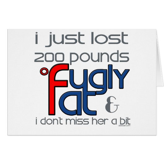 Fugly Divorced Her Cards (Front Horizontal)