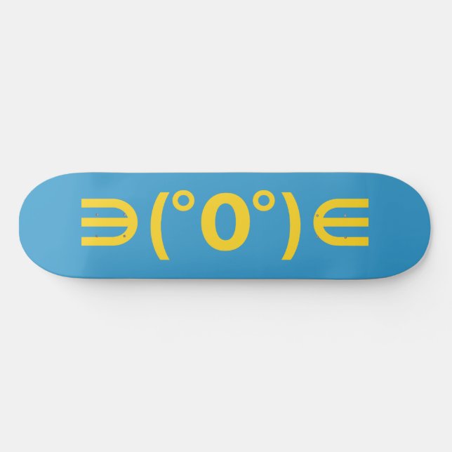 Fugu Kaomoji Japanese Emoticon Skateboard (Horz)