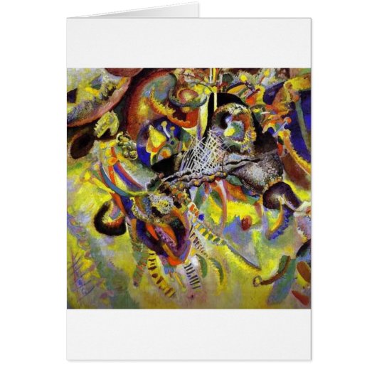 Fugue Abstract Painting by Kandinsky Cards (Front)