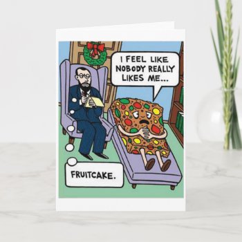 Fuitcake Psychology Holiday Card by Unique_Christmas at Zazzle