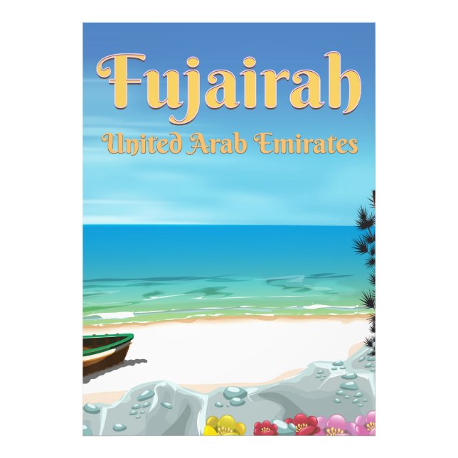 Fujairah United Arab Emirates beach poster (Front)