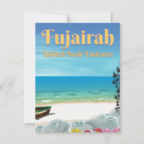 Fujairah United Arab Emirates beach poster