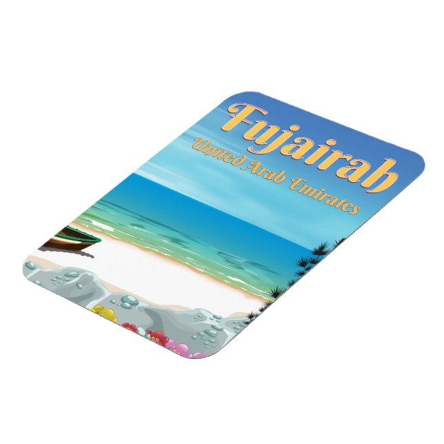 Fujairah United Arab Emirates beach poster Magnet (Left Side)