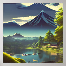 Fuji From Lake Kawaguchi - Tsuchiya Koitsu Print