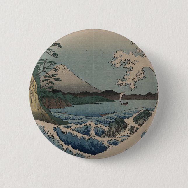 Fuji from the Sea off Satta Button (Front)