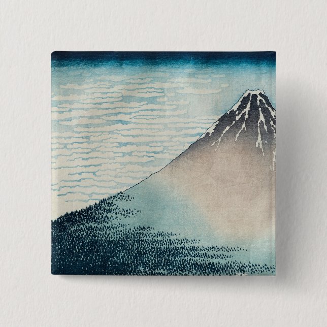 Fuji in Clear Weather' Pinback Button (Front)